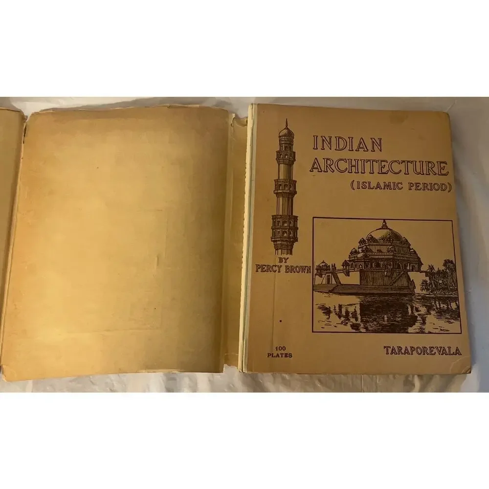 Indian Architecture Islamic Period Percy Brown 1942 Taraporevala 2nd Ed HC DJ